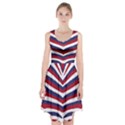 US United States Red White and Blue American Zebra Strip Racerback Midi Dress View1