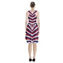 US United States Red White and Blue American Zebra Strip Racerback Midi Dress View2