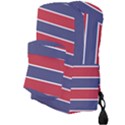 Large Red White and Blue USA Memorial Day Holiday Horizontal Cabana Stripes Full Print Backpack View3