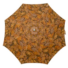 Leaves Motif Pattern Photo 2 Straight Umbrellas by dflcprints