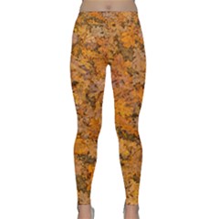 Leaves Motif Pattern Photo 2 Classic Yoga Leggings by dflcprints