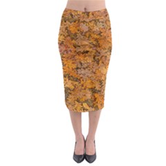 Leaves Motif Pattern Photo 2 Midi Pencil Skirt by dflcprints