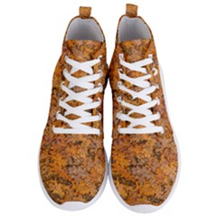 Leaves Motif Pattern Photo 2 Men s Lightweight High Top Sneakers