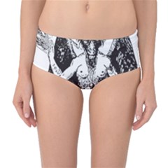 Devil Baphomet Occultism Mid-waist Bikini Bottoms by Sapixe