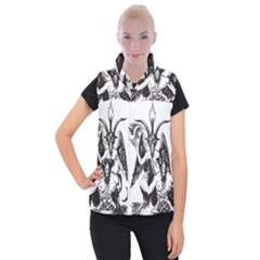 Devil Baphomet Occultism Women s Button Up Vest by Sapixe