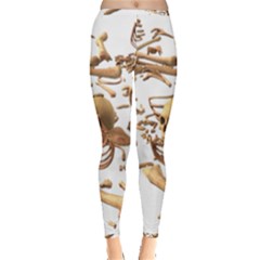 Skull Bone Skeleton Bones Inside Out Leggings