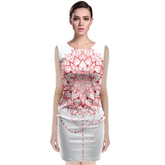 Mandala Pretty Design Pattern Classic Sleeveless Midi Dress by Sapixe