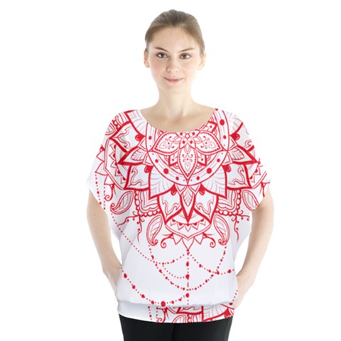 Mandala Pretty Design Pattern Blouse by Sapixe