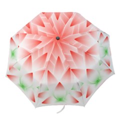 Lotus Flower Blossom Abstract Folding Umbrellas by Sapixe