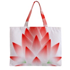 Lotus Flower Blossom Abstract Zipper Mini Tote Bag by Sapixe