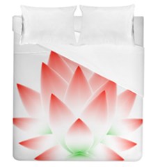 Lotus Flower Blossom Abstract Duvet Cover (queen Size) by Sapixe