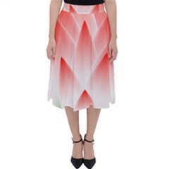 Lotus Flower Blossom Abstract Folding Skater Skirt by Sapixe