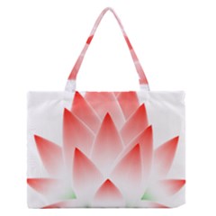 Lotus Flower Blossom Abstract Zipper Medium Tote Bag by Sapixe