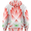 Lotus Flower Blossom Abstract Kids Zipper Hoodie Without Drawstring View2