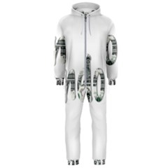 Word Money Million Dollar Hooded Jumpsuit (men)  by Sapixe