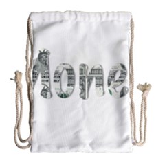 Word Money Million Dollar Drawstring Bag (large) by Sapixe