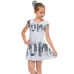 Word Money Million Dollar Kids Cap Sleeve Dress