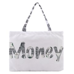 Word Money Million Dollar Zipper Medium Tote Bag by Sapixe