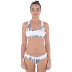 Word Money Million Dollar Cross Back Hipster Bikini Set by Sapixe