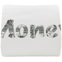 Word Money Million Dollar Seat Cushion by Sapixe