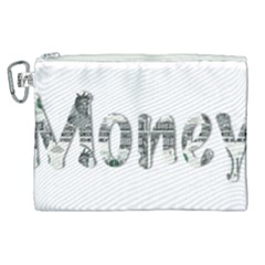 Word Money Million Dollar Canvas Cosmetic Bag (xl) by Sapixe