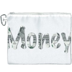 Word Money Million Dollar Canvas Cosmetic Bag (xxxl) by Sapixe