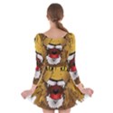 Lion Animal Roar Lion S Mane Comic Long Sleeve Skater Dress View2