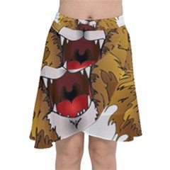 Lion Animal Roar Lion S Mane Comic Chiffon Wrap by Sapixe