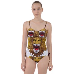 Lion Animal Roar Lion S Mane Comic Sweetheart Tankini Set by Sapixe