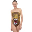 Lion Animal Roar Lion S Mane Comic Classic One Shoulder Swimsuit View1