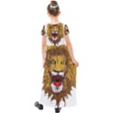 Lion Animal Roar Lion S Mane Comic Kids  Short Sleeve Maxi Dress View2