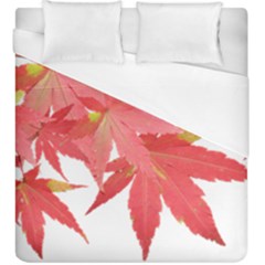 Leaves Maple Branch Autumn Fall Duvet Cover (king Size) by Sapixe