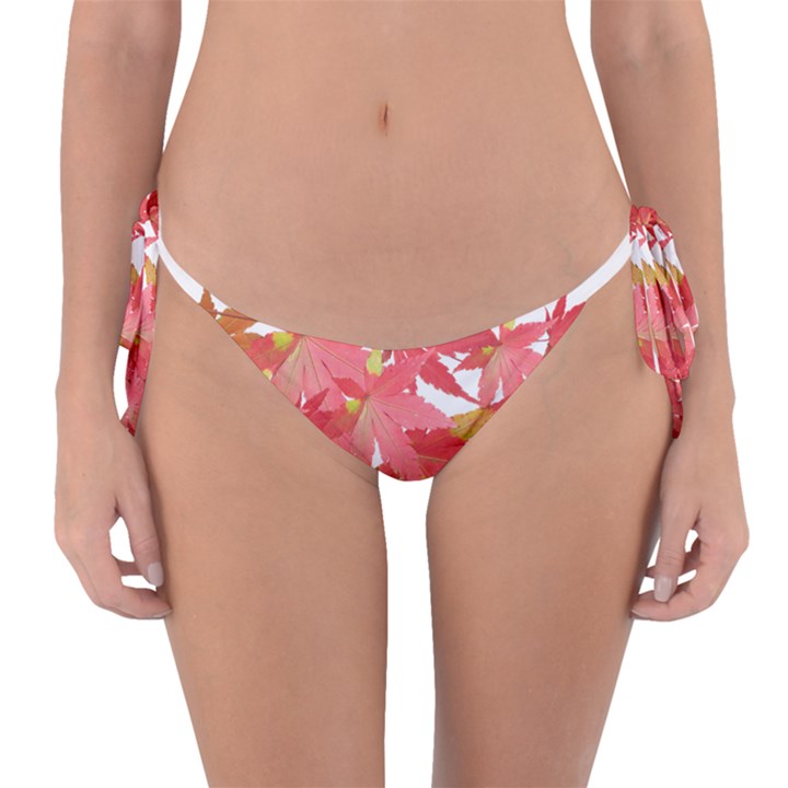 Leaves Maple Branch Autumn Fall Reversible Bikini Bottom