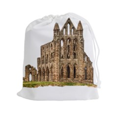 Ruin Monastery Abbey Gothic Whitby Drawstring Pouches (xxl) by Sapixe