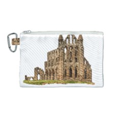 Ruin Monastery Abbey Gothic Whitby Canvas Cosmetic Bag (medium) by Sapixe