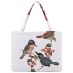 Bird Birds Branch Flowers Vintage Mini Tote Bag by Sapixe