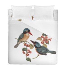 Bird Birds Branch Flowers Vintage Duvet Cover Double Side (full/ Double Size) by Sapixe