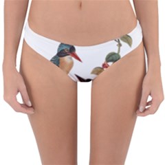 Bird Birds Branch Flowers Vintage Reversible Hipster Bikini Bottoms by Sapixe