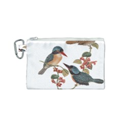 Bird Birds Branch Flowers Vintage Canvas Cosmetic Bag (small) by Sapixe