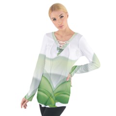 Pearl Drop Flower Plant Tie Up Tee by Sapixe