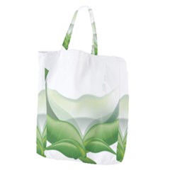 Pearl Drop Flower Plant Giant Grocery Zipper Tote by Sapixe