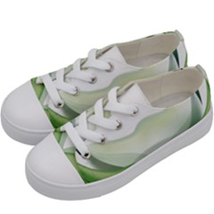 Pearl Drop Flower Plant Kids  Low Top Canvas Sneakers by Sapixe