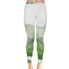 Pearl Drop Flower Plant Inside Out Leggings by Sapixe