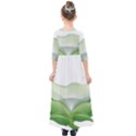 Pearl Drop Flower Plant Kids  Quarter Sleeve Maxi Dress View2