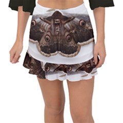 Night Butterfly Butterfly Giant Fishtail Mini Chiffon Skirt by Sapixe