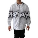 Lettering Points Creative Pen Dots Hooded Windbreaker (Kids) View1