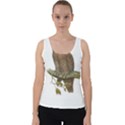 Bird Owl Animal Vintage Isolated Velvet Tank Top View1