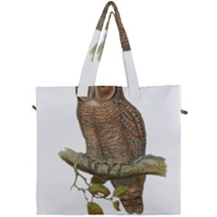 Bird Owl Animal Vintage Isolated Canvas Travel Bag