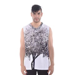 Nature Tree Blossom Bloom Cherry Men s Basketball Tank Top by Sapixe