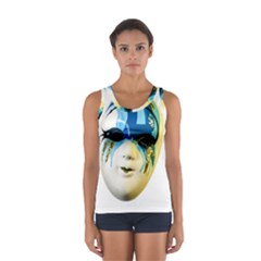 Porcelain Mask Minature Mask Sport Tank Top  by Sapixe